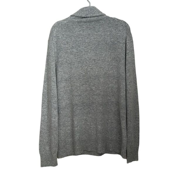 J. Crew Mercantile Men’s Wool Blend Grey shawl-collar Pullover Sweater K3331 L - Picture 2 of 8